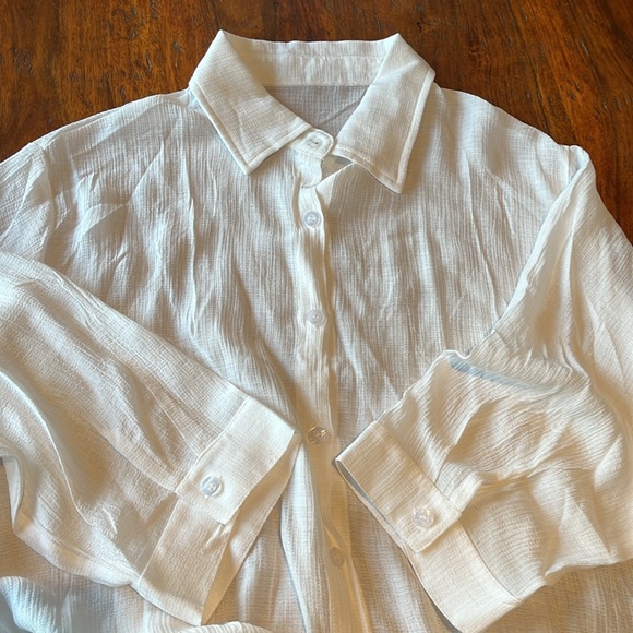 NWOT A Simple Concept Maxi Shirt Dress- O/S - Picture 4 of 6